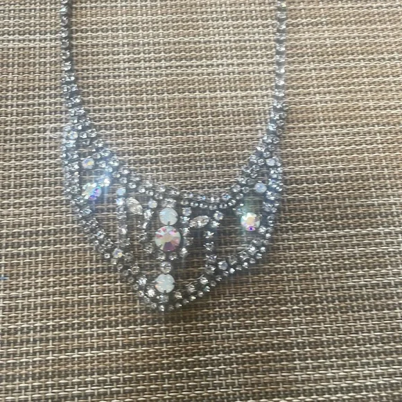 Sorrelli Crystal Crochet Statement Necklace & Bracelet. NWT